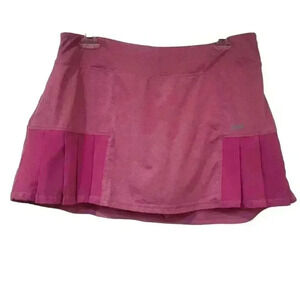Penn Women's Heather Pink Poly/Spandex Pleated Tennis Skirt w Briefs